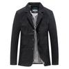 Men's Plus Size Cotton Outdoor Business Casual Jacket - Autumn/Winter Fashion