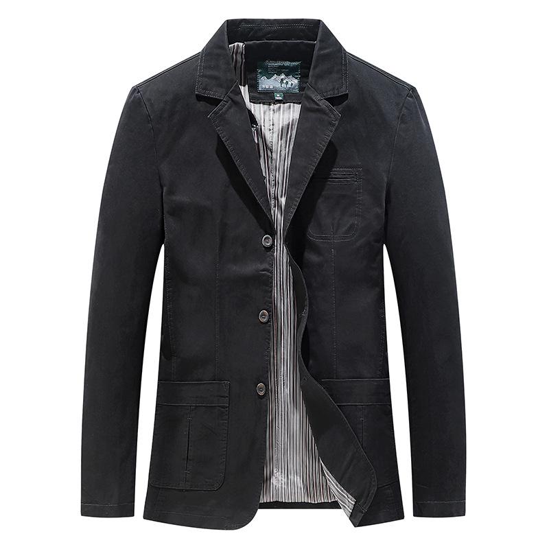 Men's Plus Size Cotton Outdoor Business Casual Jacket - Autumn/Winter Fashion
