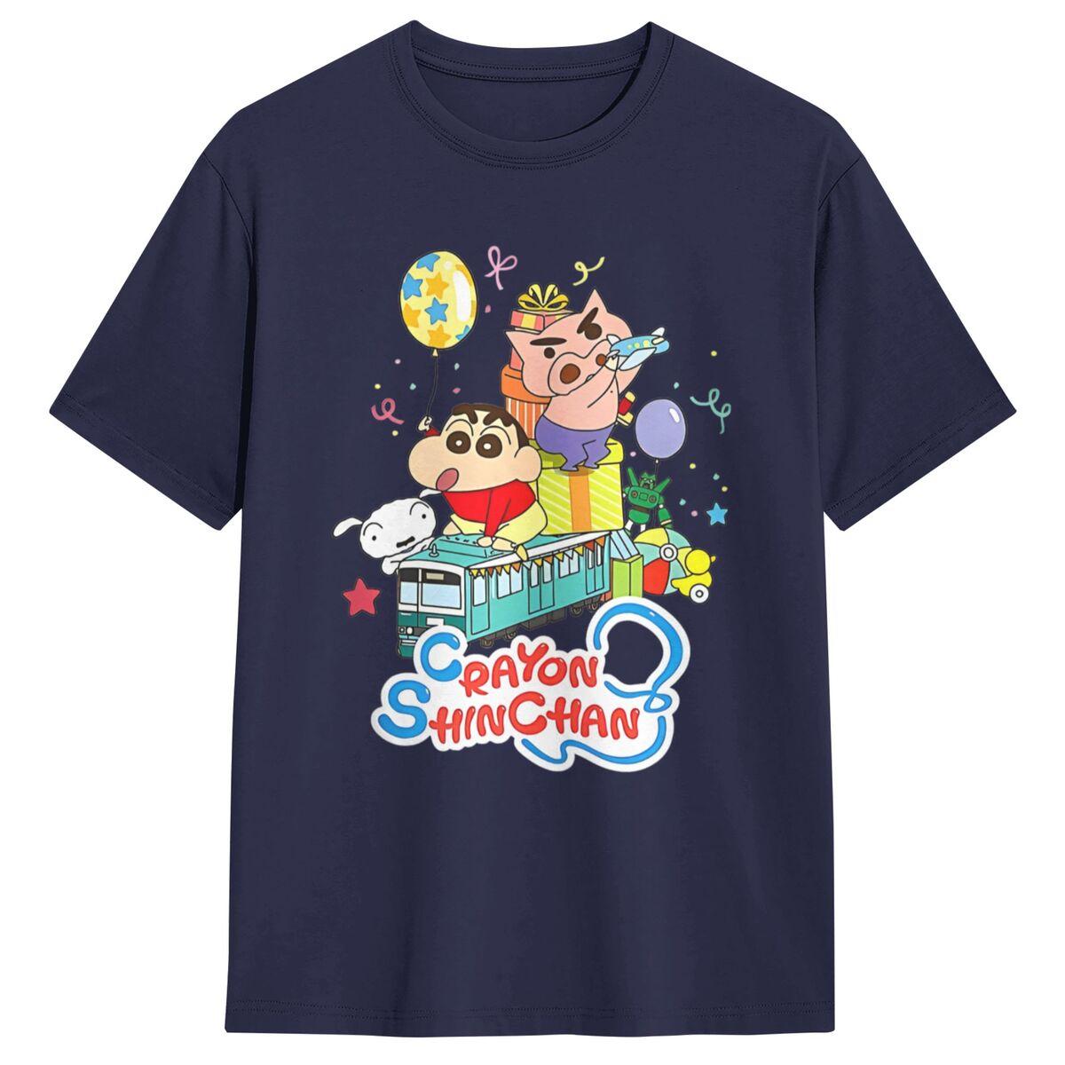 

Men Women s T Shirt Crayon Shin Chan Love T Shirts Leisure Summer Tees Streetwear Custom Logo Pure Cotton Tops Birthday Present 4XL