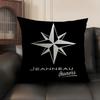 JJeanneau YYachtss Cushion Cover Natural Linen Organic Fabric DoubleSided Printing Sofa Home Decor Breathable Environmentally