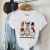 Vintage Weihnachts Gans Druck Unisex T-Shirts Kleidung Rundhals T-Shirt Kurzarm Lässiges Oberteil Weihnachtsgans Unisex Kleidung