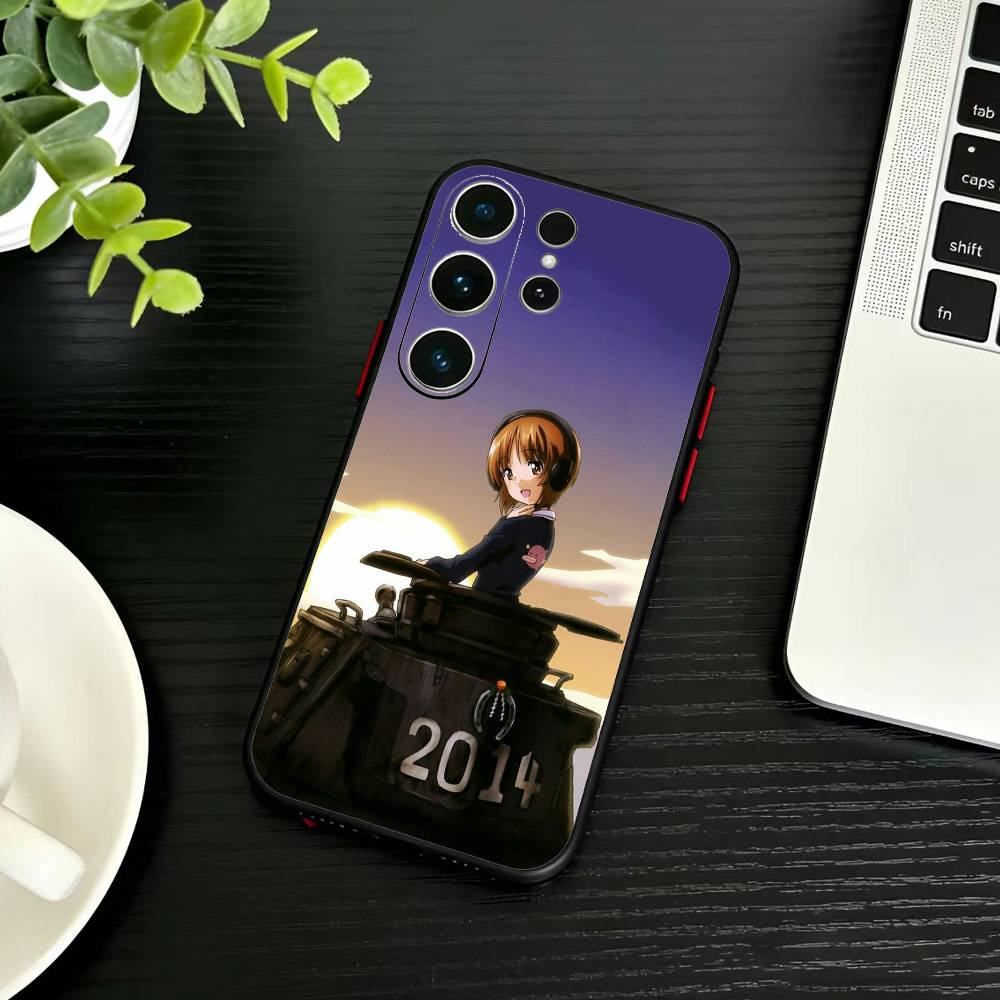 G-GIRLS U-Und P-PANZER Phone Case For Samsung S26,S25,S24,S23,S22,S21,S20,S30,Ultra,Plus,Fe,Note,5G Black Cover