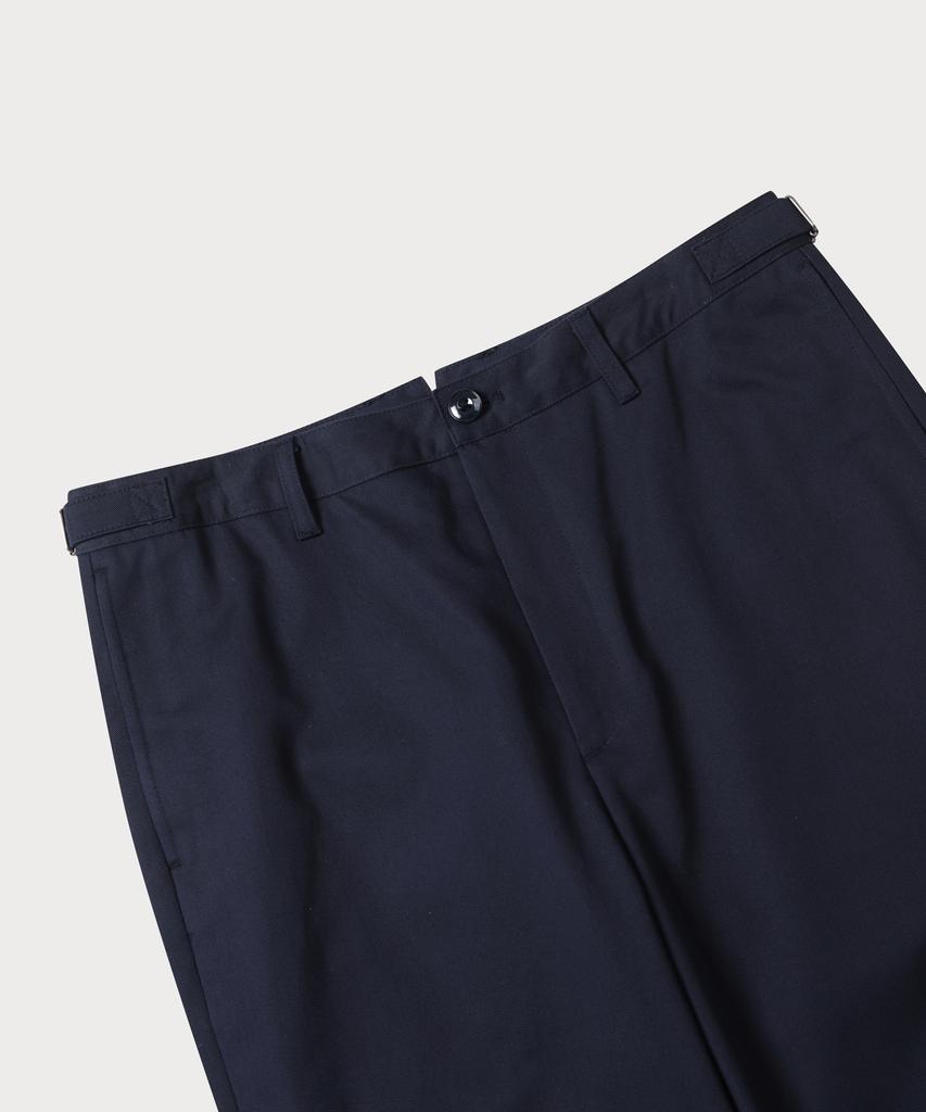 247Silijeu Adjustable Cotton Chino Pants Dark Navy
