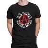 Anarchie Anarchisten Symbole KEINE GÖTTER KEINE HERREN Aufgedrucktes T-Shirt Vintage Grunge Sommer Polyester Kleidung Harajuku Mode T-Shirt