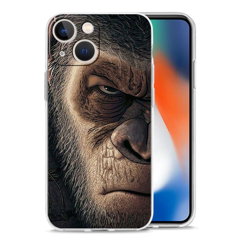 Phone Case For iPhone 18 17 Cases iPhone 18 Air 16 15 12 13 14 Pro Max 15 Plus 16Pro iPhone 1811 Clear Soft Cover Monkey