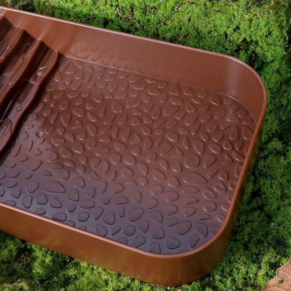 with Ramp Reptile Water Dish Plastic Bathing Pool Reptile Ramp Turtle Bath Basin  All Seasons