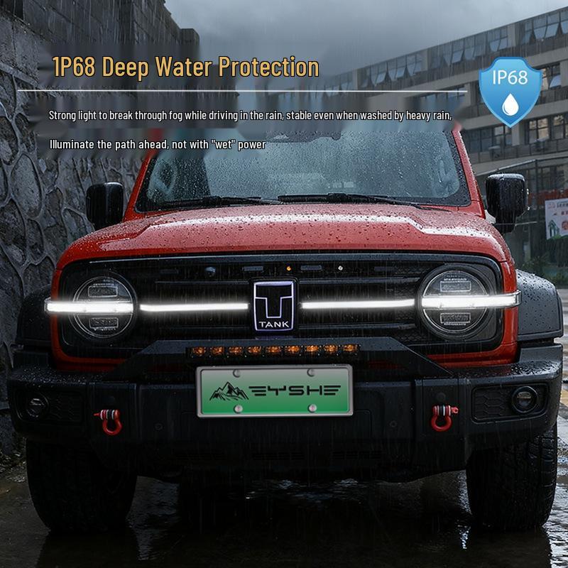 Tank 300 Yellow LED Grille Emblem for Car Ambient Light Modification