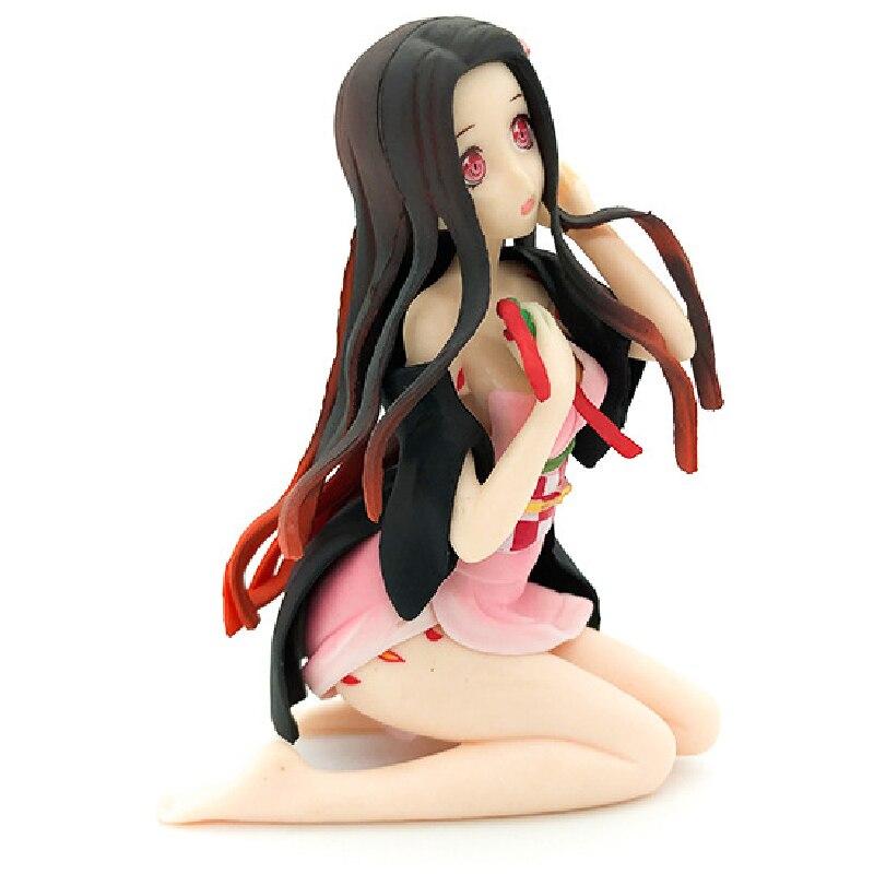 Demon Slayer Anime Sexy Kneeling Position And Can Can Be Taken Off Kamado Nezuko Pvc Action Figure Decoration Model Toys Gifts