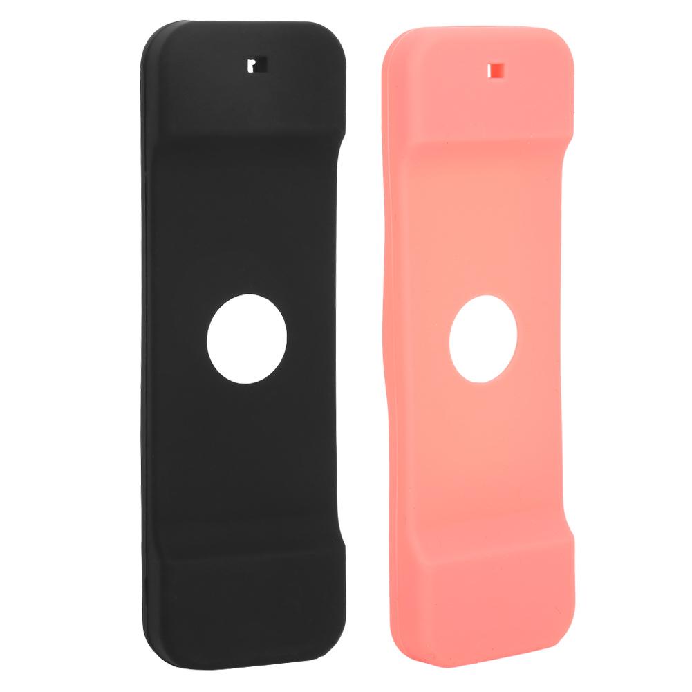 2Pcs Non Slip Protective Silicone Cover Case Fit for TV 4K 4th 5th Generation Remote Controller(Black Red )