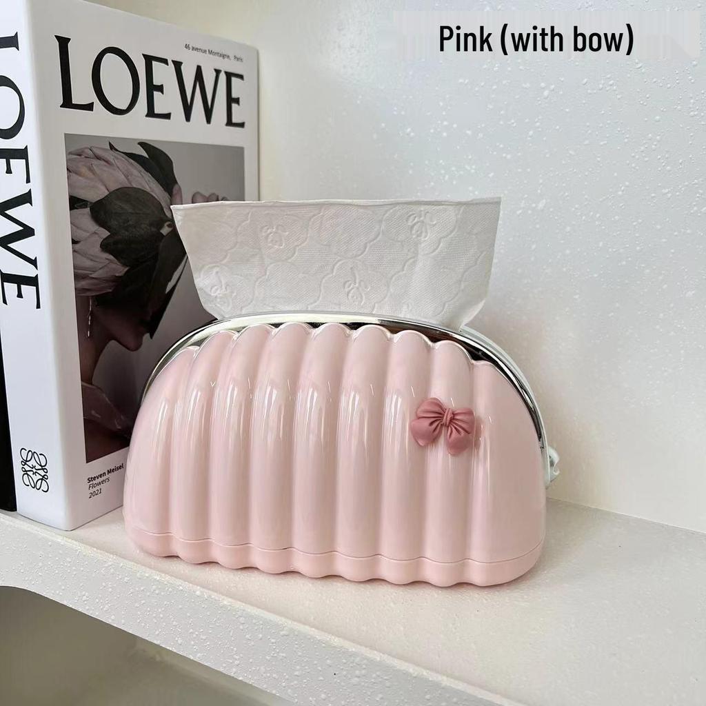 Nordic Creamy French Style Tissue Box for Coffee Table