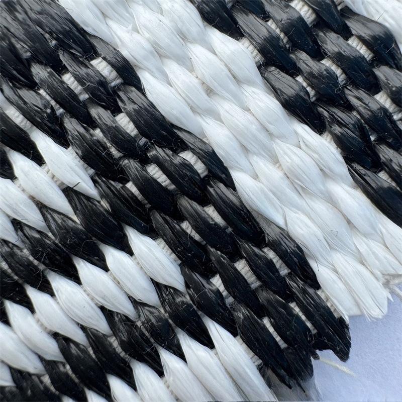

1/3/5Yard Colored Jacquard Fabric Geometric Pattern PP Grass Woven Fabric Beach Straw DIY Luggage Shoe Materials Decoration 1Yard