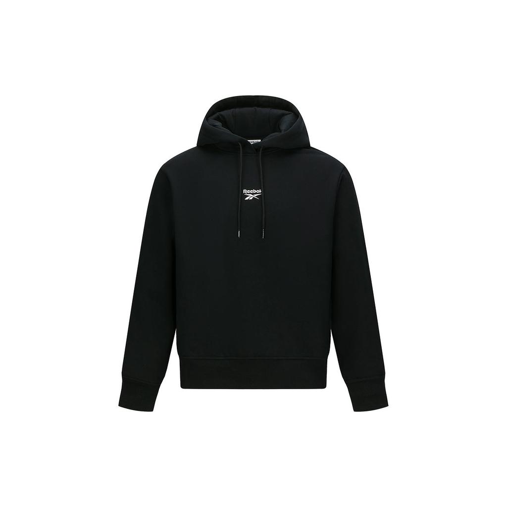 Reebok Comfortable Versatile Fashion Hooded Pullover Long Sleeve Sweatshirt Women Sweatshirt Black 24FRM302WGH0