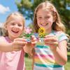 Diy Hand-assembled Flower Buildingblocks With Small Pieces, Everlasting Hand-held Flower Toys
