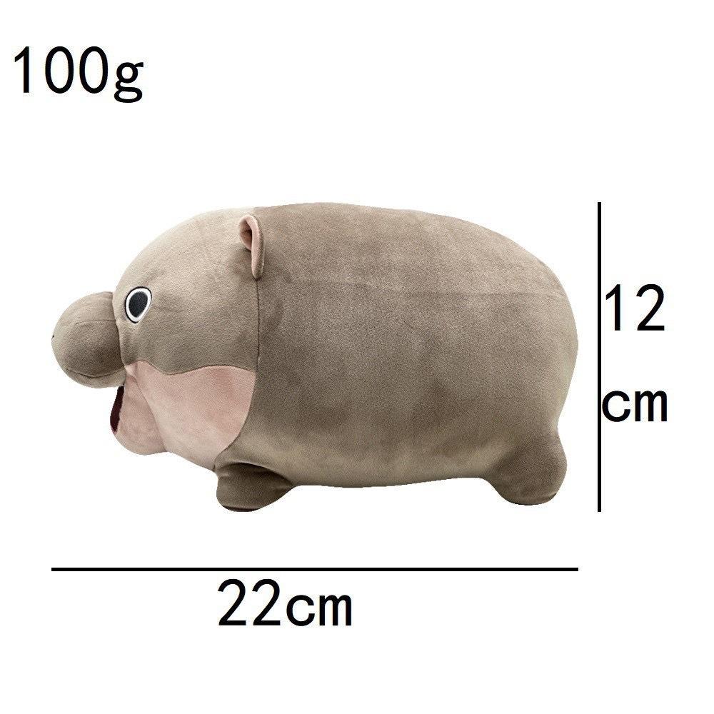 Cute Moo Deng Plush Toy Around Hippopotamus Bouncing Pig Dwarf Hippopotamus Birthday Gift Toys for Kids Home Decor