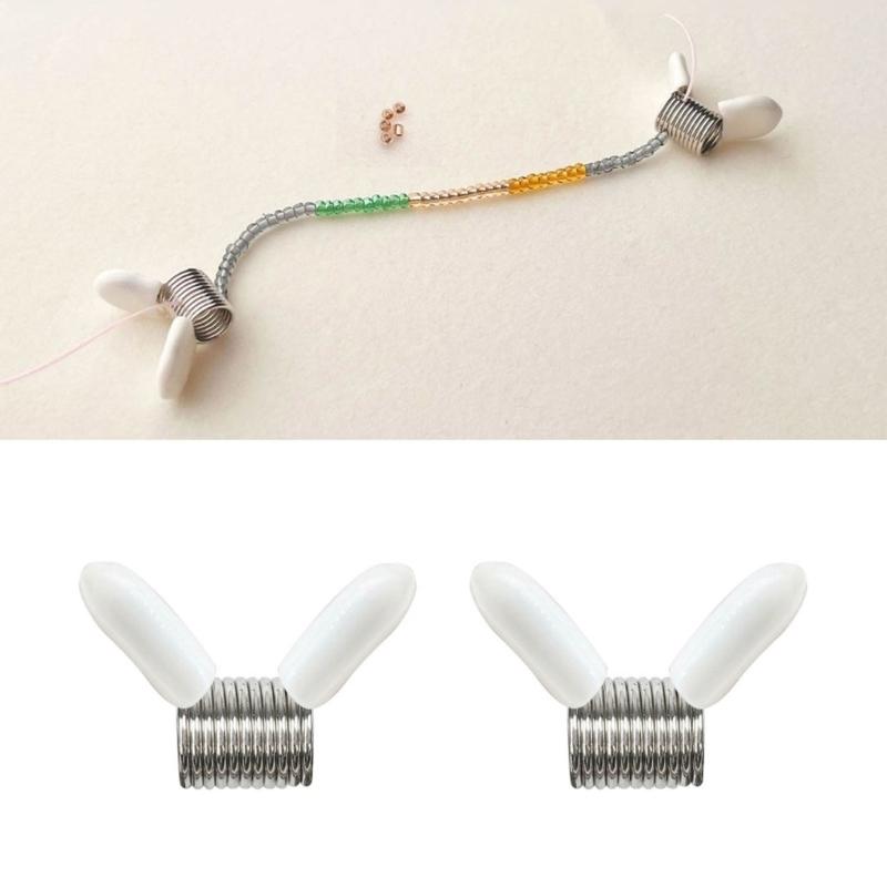 Leichter Perlenstopper-Clip Hochwertiges Handgefertigtes Werkzeug Werkzeug zur Herstellung von Halsketten Legierungsmaterial Geeignet für Bastelprojekt