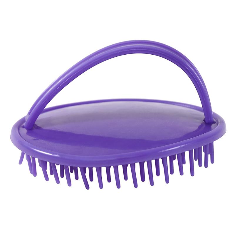 

1pc Comb Handheld Scalp Shampoo Massage Brush Washing Comb Shower Head Hair Mini Head Meridian Massage Wide Tooth фіолетовий