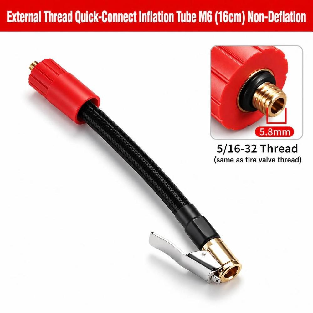 PVC Air Inflation Hose External Thread Quick Clamp Air Hose Pneumatic Accessories