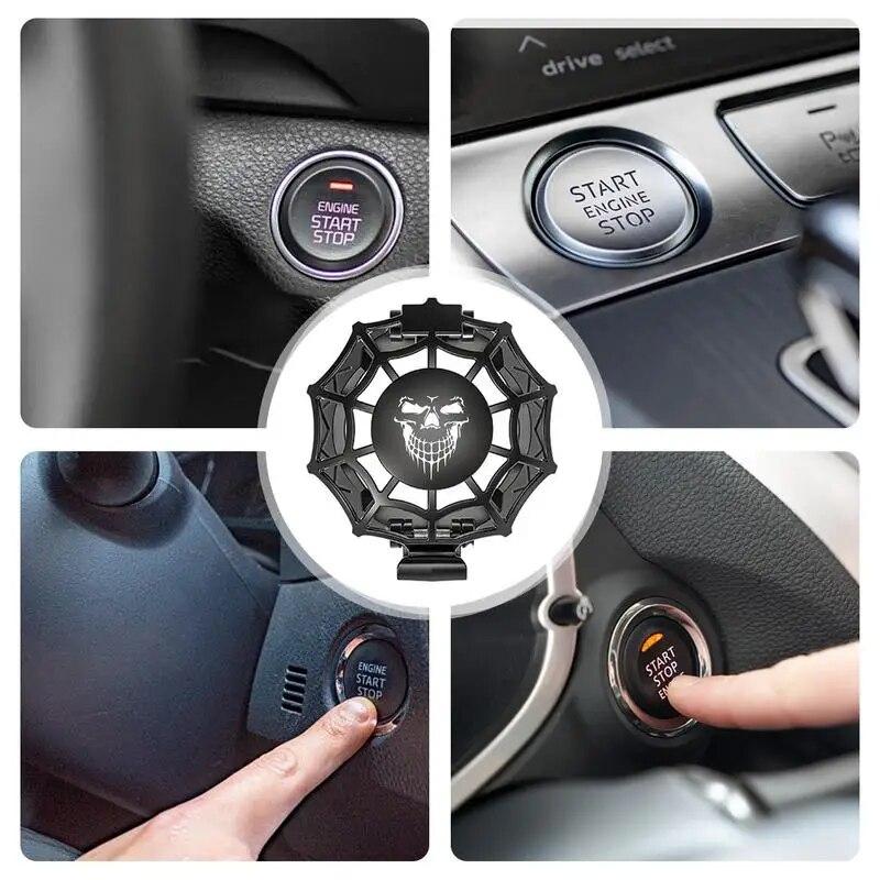 Push To Start Button Cover Crystal Engine Ignition Start Stop Push Button Switch Protective Cover Auto Interior Accessories