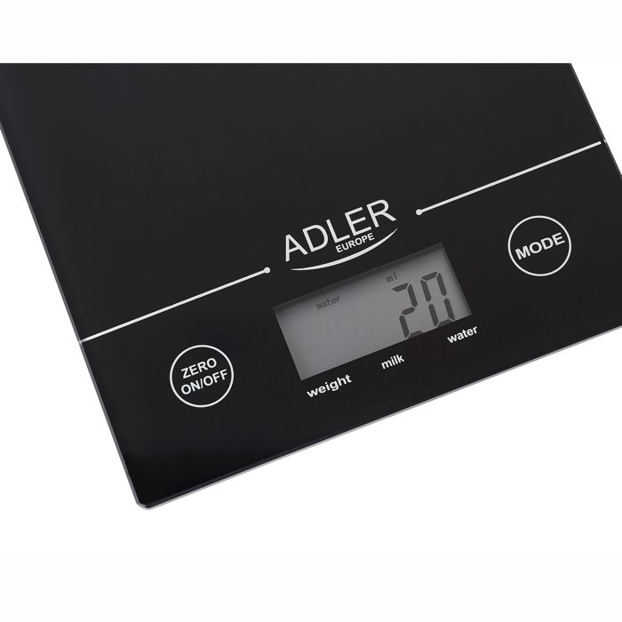 Balance de cuisine - Adler - AD 3138 - Électronique - 5 kg - Noir