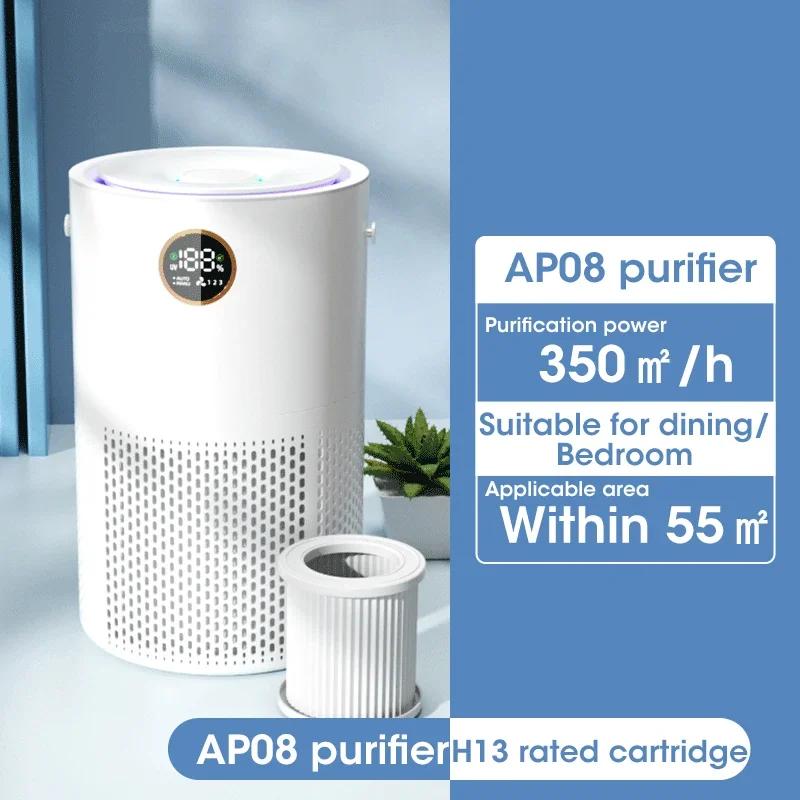 

10000 мАч Домашний очиститель воздуха HEPA Фильтр PM 2.5 H13 HEPA Remove Перезаряжаемый кухонный без фильтра бытовой очиститель запахов