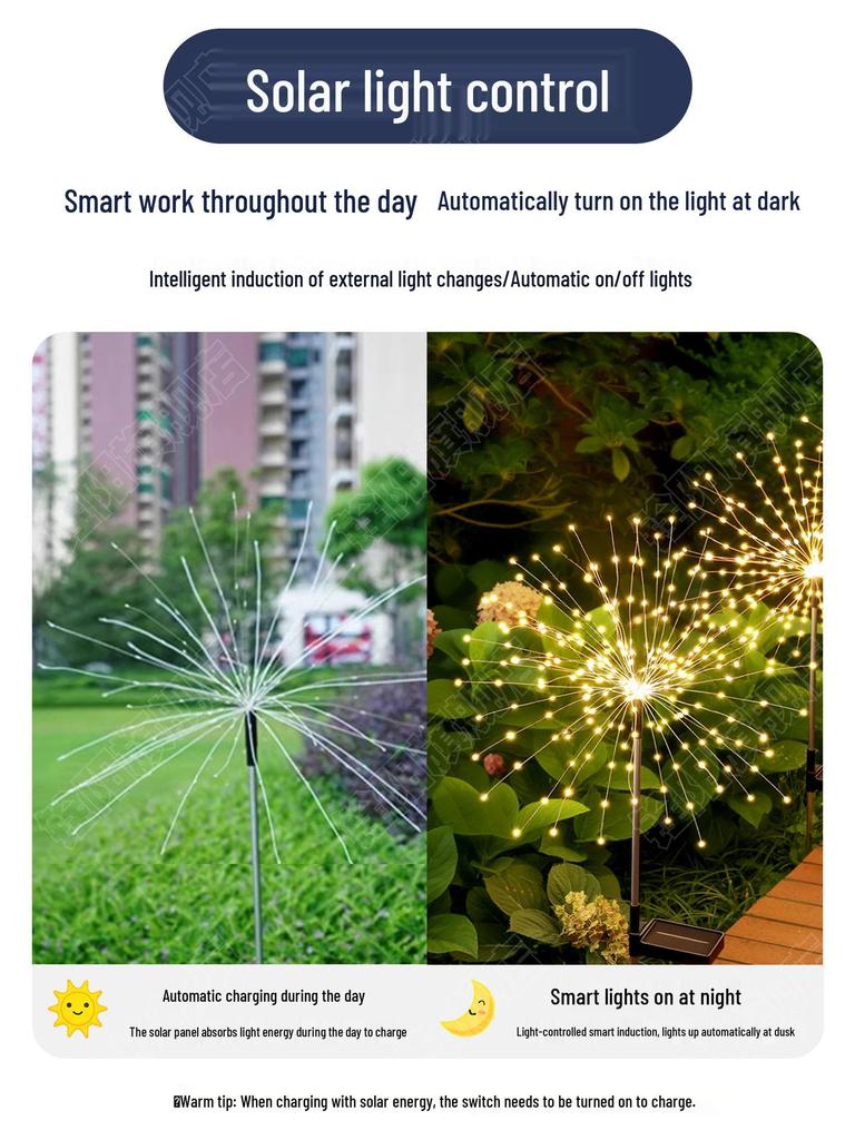 Dandelion Solar Lights for Outdoor Garden & Balcony Decoration