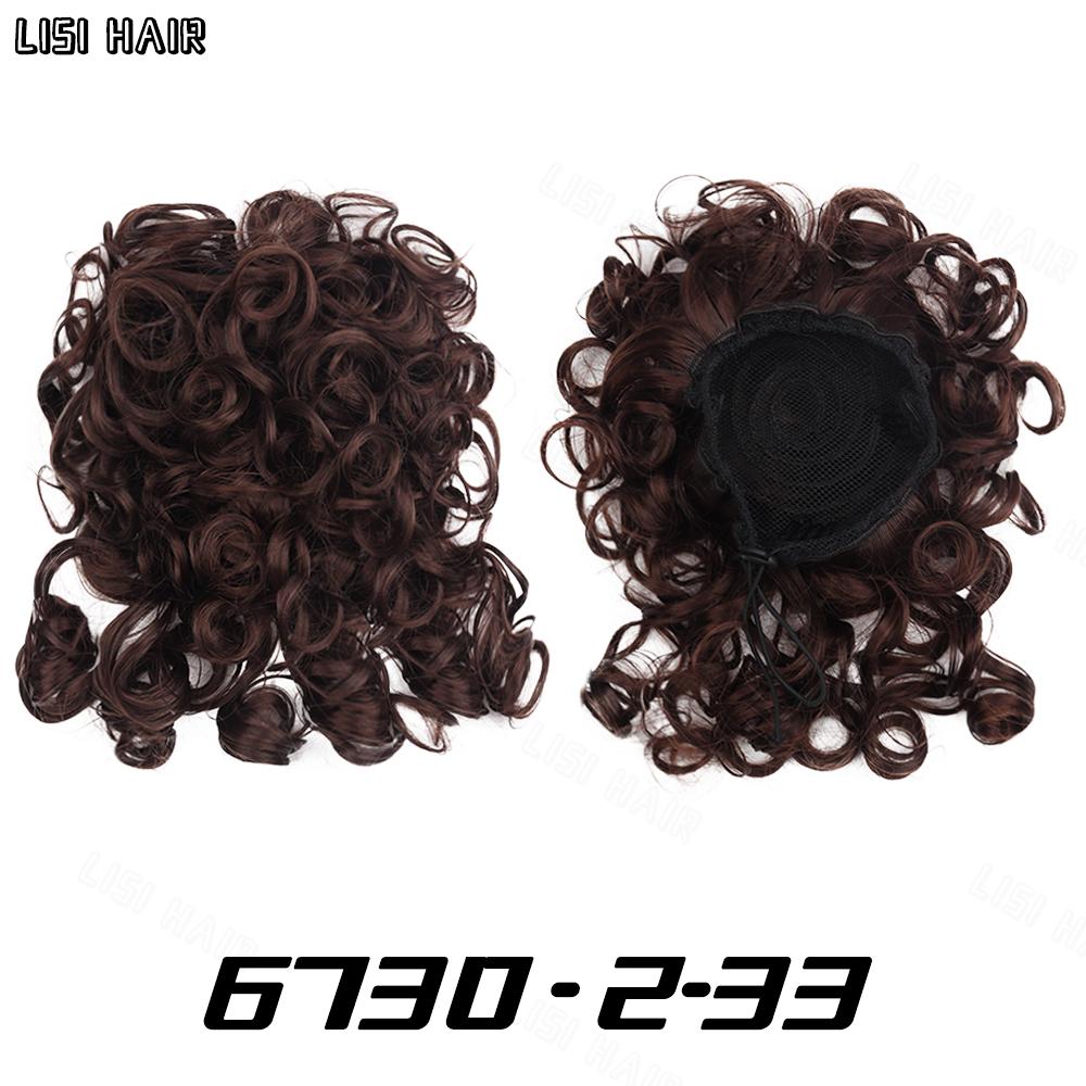 

MERISIHAIR Небрежный пучок для волос, эластичный шнурок, свободный большой вьющийся короткий пучок, синтетический хвостик, наращивание волос, пучок для женщин, повседневное использование 25cm