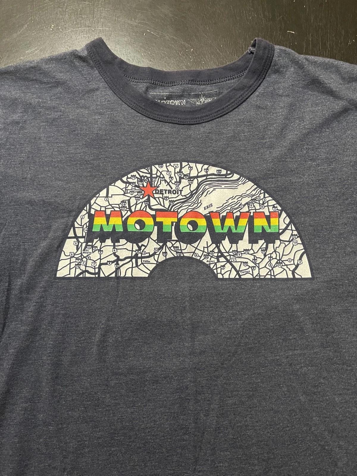 The Motown Museum Detroit Ringer 100% Cotton T-shirt Mens Tees Top, Gray, Size: Medium L