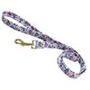 Blumen-Metallgravur Individuelles Haustierhalsband Leine für mittelgroße große Hunde Katzen