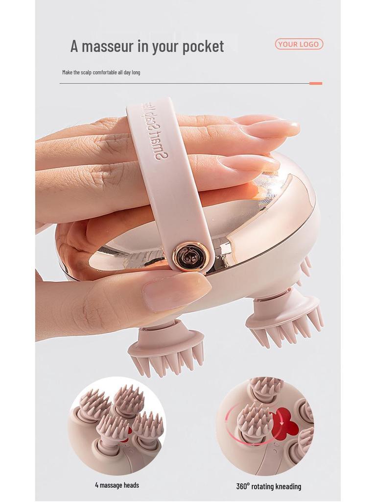 Portable Head, Scalp & Pet Massager with Red Light Therapy