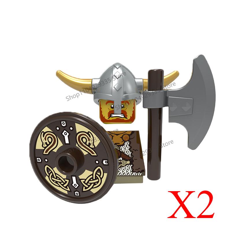 Medieval Knight Figures Building Blocks Elf Guard Dwarf Warrior Wild Boar Sheep Mount Fantasy Movie Character Soldier Bricks Toy