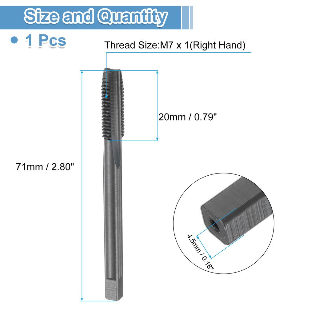 M3.5 M5 M6 M7 M8 M9 M20 M22 Straight Flute Thread Tap Nitride Coated Screw Tapping Tool