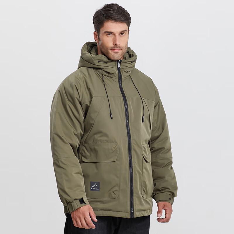 Debinze Herren Übergröße Winter Steppjacke