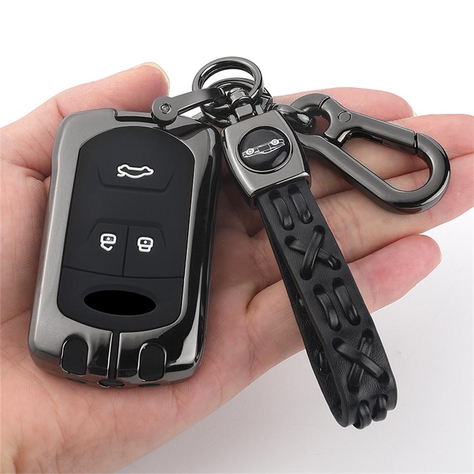 Car Key Cover for Chery Tiggo 8 7 5X 2019 2020 Smart Keyless Remote Fob Protect Case Keychain Holder Accessories Car-Styling