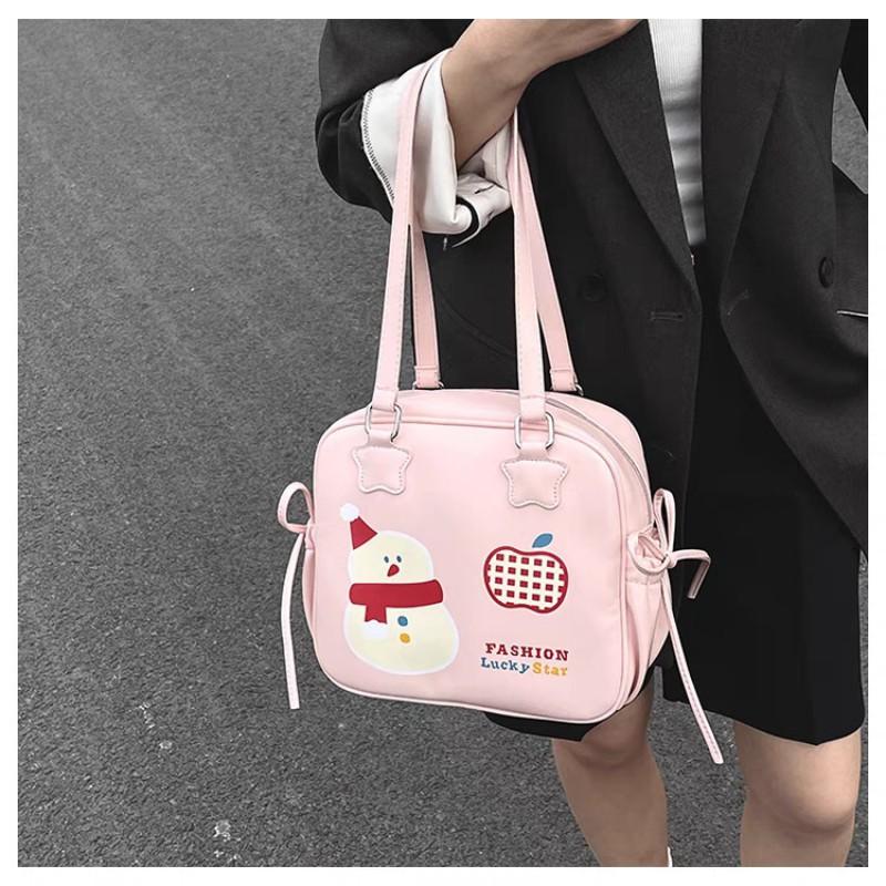 

Large-capacity Bag Women s All-matching Shoulder Fashionable Casual High-end Foreign-style Korean Tote 25x9x23 single package розовый