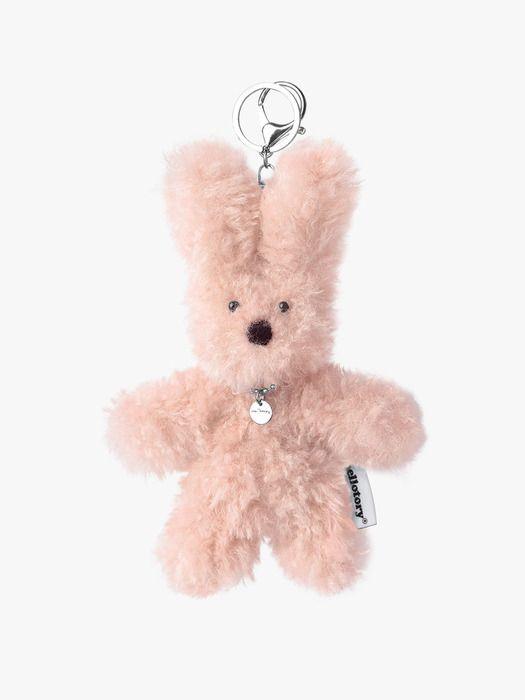 

mellotory buckle rabbit keychain (pink) pink