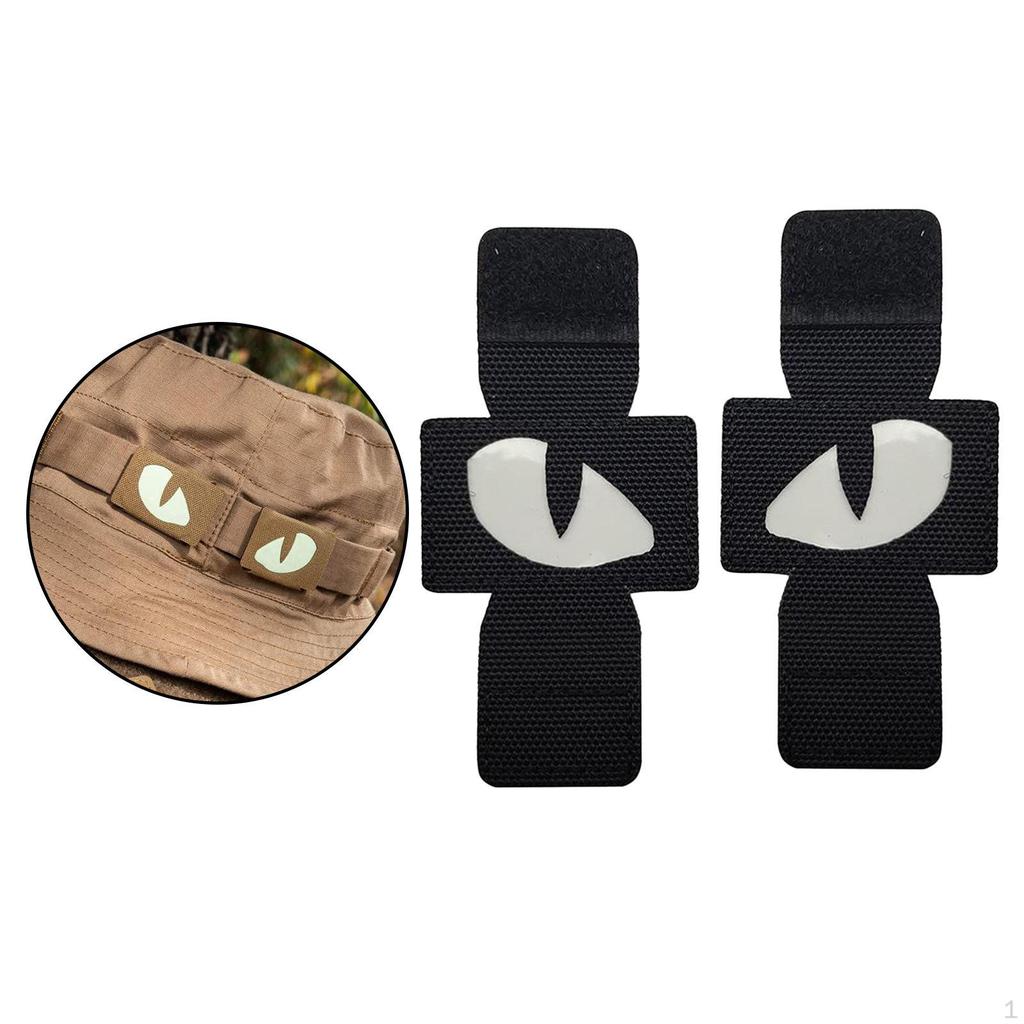 Dark Eyes Embroidered Applique Patch for Hat