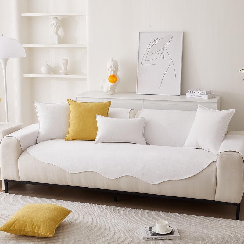 Sofa Cushion for All Seasons, Chenille Anti-cat Scratch Leather Cover, Special-shaped Anti-slip Sofa Cushion, Summer, Summer