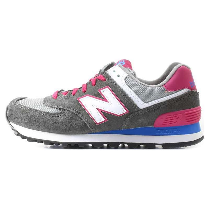 New Balance 574 Женские Серый Розовый Синий Белый WL574CPW 36.5