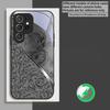 Dragon Totem Rose Purple For Samsung Galaxy S20 FE S21 S22 S23 Plus S24 Ultra 25 Edge S24Ultra For  Magsafe Glass Phone Casee