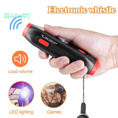 Electronic Whistle Crisp Sound Compact Size LED Light Battery-operated Camping Emergency