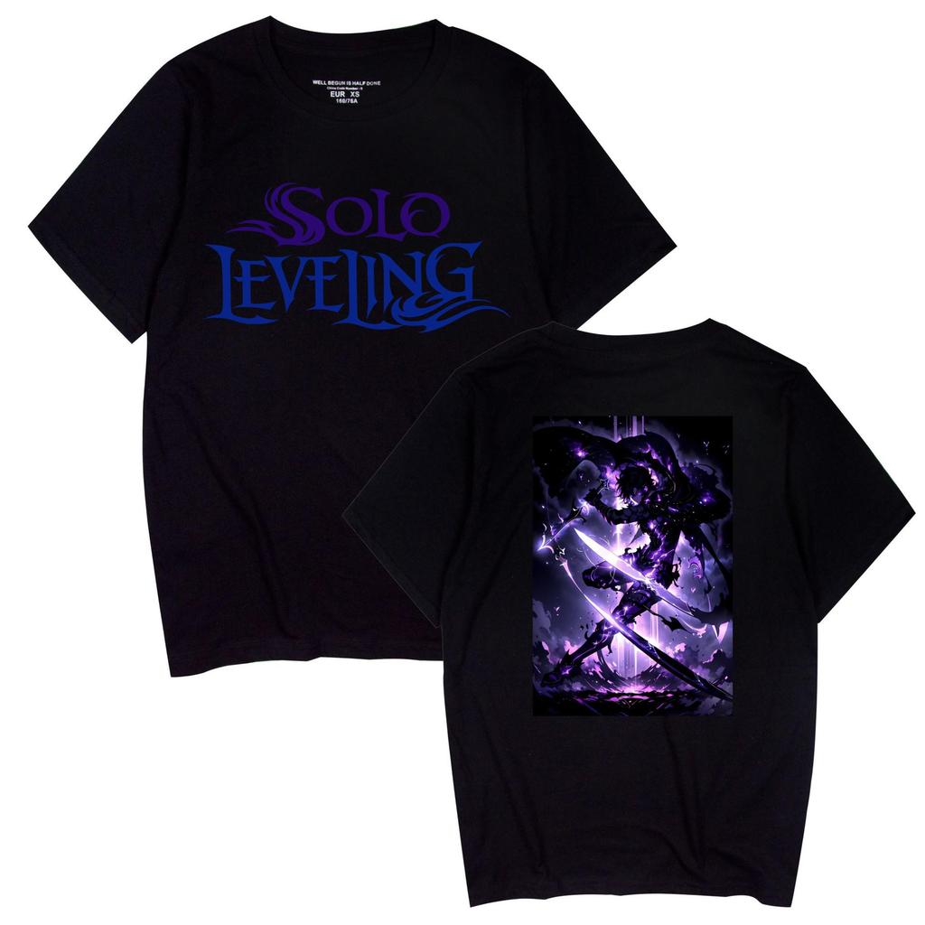 Popular Anime 'Solo Leveling' Unisex Casual Short Sleeve T-shirt for Couples