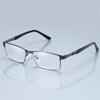 Men's Reading Glasses Classic Blue Light Blocking Hyperopia Eyeglasses Retro Metal Square Frame Farsighted Eyewear +1.0 To +4.0