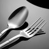 Four-Piece Stainless Steel Restaurant Knife, Fork, Spoon Set - Elegant Hotel Steak Tableware