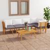 Day and Night - Day and Night Garden Furniture 6 Pieces with Cushions Solid Acacia Wood