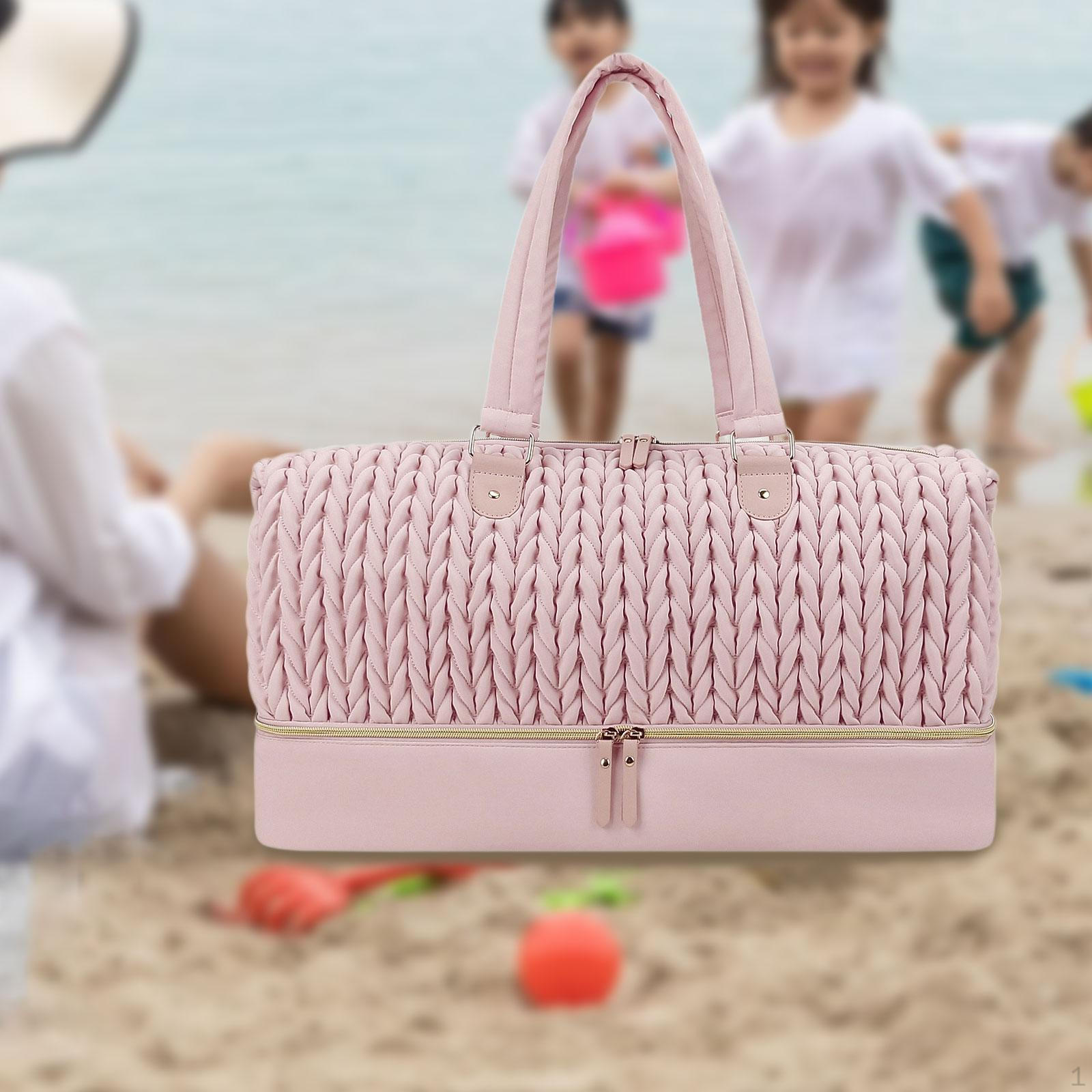 

Сумка-тоут для мам с застежкой-молнией и ручками Travel Work Pink