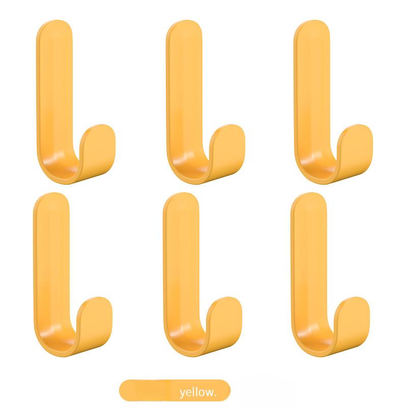 Simple Wall-mounted J-shaped Hooks Household Storage Gods!