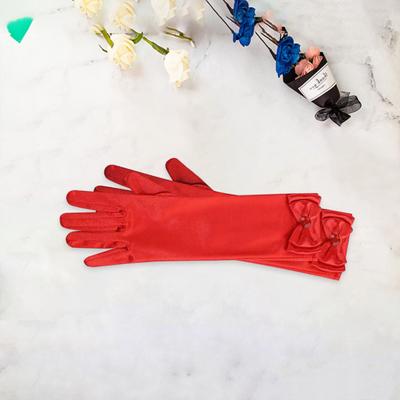 Yousheng 1 Pair Gloves Children's Princess Skirt Accessories Colorful Butterfly Bowknot Gloves for Stage Performances Parties