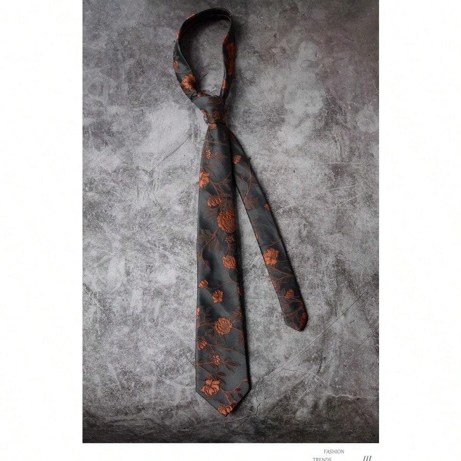 Three-dimensional craft tie black white retro versatile luxury high-end suit shirt accessories women and men young trend