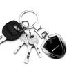 1Pcs 3D Metal Key Rings Car Emblems Keychain Car Accessories For Mercedes Benz AMG GLC GLE CLA C500 C200 C300 A B C EW204 W205 W203 W211 W212 W213
