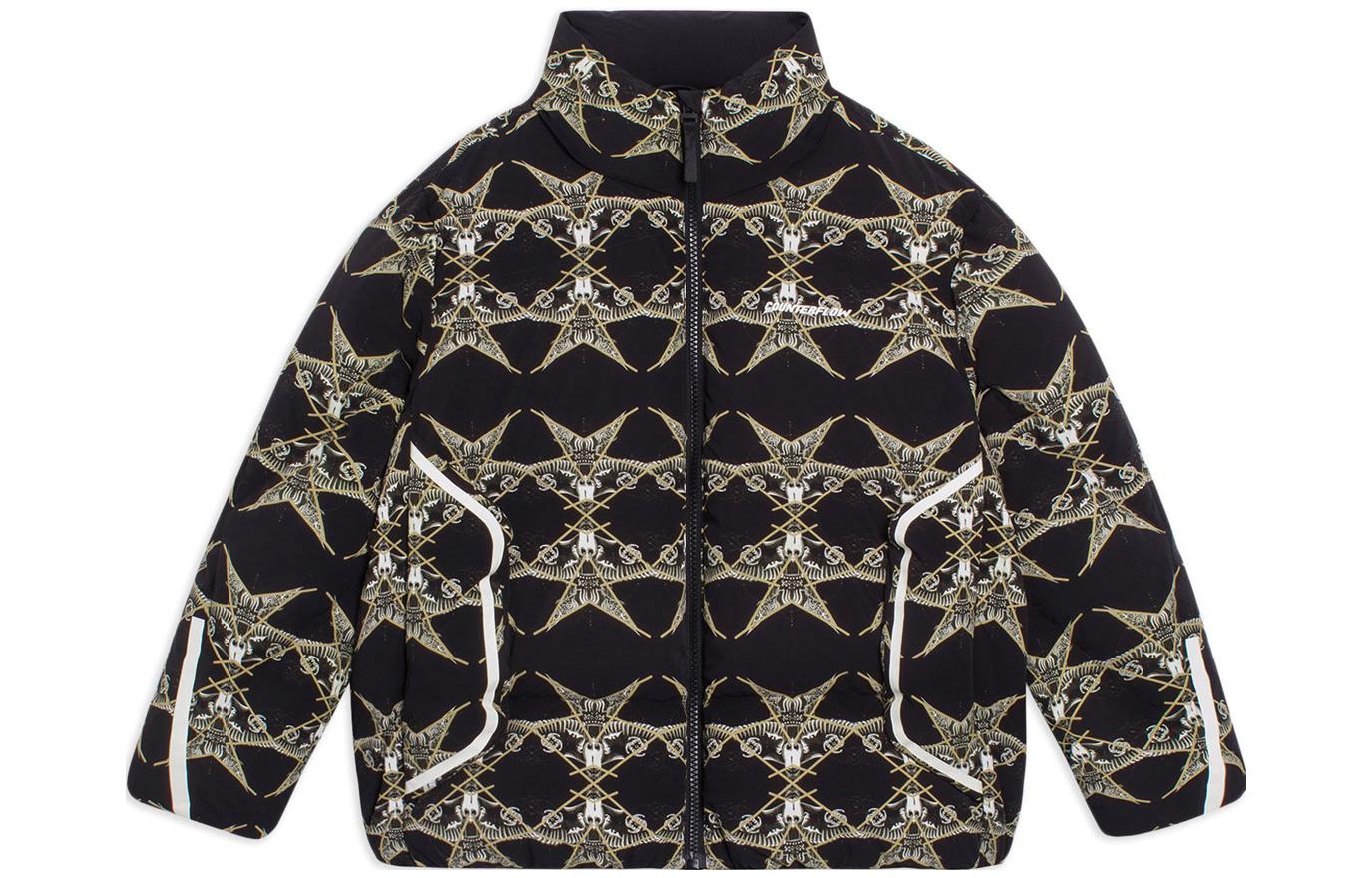 Li Ning Down Jackets Unisex Black Stand Collar Thickened AYMS396-4 M
